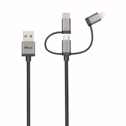 Trust 22693 cavo USB USB 2.0 1 m USB A Micro-USB B Nero, Argento - Vista aggiuntiva 6