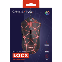 Trust GXT 133 Locx mouse Gaming Mano destra USB tipo A Ottico 4000 DPI - Vista aggiuntiva 6