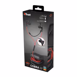 Trust TRU GXT 408 Auricolare Cablato In-ear Gaming Nero, Rosso - Vista aggiuntiva 6