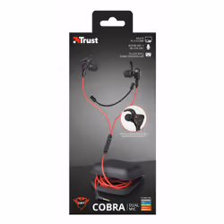 Trust TRU GXT 408 Auricolare Cablato In-ear Gaming Nero, Rosso - Vista aggiuntiva 7