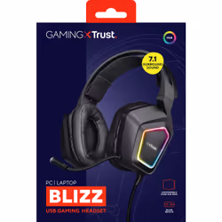 Trust GXT 450 Blizz RGB 7.1 Surround Auricolare Cablato A Padiglione Gaming USB tipo A Nero - Vista aggiuntiva 7