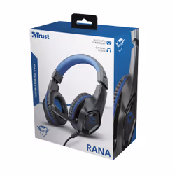 Trust GXT 404B Rana Auricolare Cablato A Padiglione Gaming Nero, Blu - Vista aggiuntiva 7