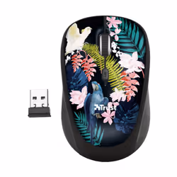 Trust Yvi mouse Ufficio Ambidestro RF Wireless Ottico 1600 DPI