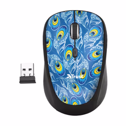 Trust Yvi mouse Ufficio Ambidestro RF Wireless Ottico 1600 DPI