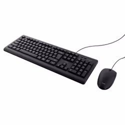 Trust Primo tastiera Mouse incluso Universale USB QWERTY Inglese US Nero
