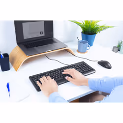 Trust Primo tastiera Mouse incluso Ufficio USB Tedesco Nero