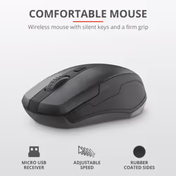 Trust TKM-350 tastiera Mouse incluso Universale RF Wireless QWERTY Italiano Nero - Vista aggiuntiva 5