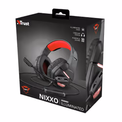 Trust GXT 448 Nixxo Auricolare Cablato A Padiglione Gaming USB tipo A Nero, Rosso - Vista aggiuntiva 7