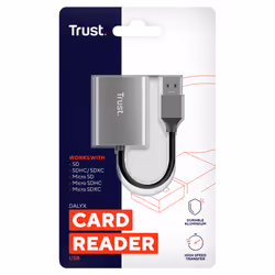 Trust Dalyx lettore di schede USB 3.2 Gen 1 (3.1 Gen 1) Alluminio - Vista aggiuntiva 6