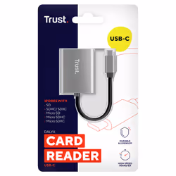 Trust 24136 lettore di schede USB 3.2 Gen 1 (3.1 Gen 1) Type-C Alluminio - Vista aggiuntiva 5