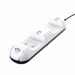 Trust GXT 251, Docking station, PlayStation 5, Nero, Bianco, Cablato, 66 mm, 195 mm