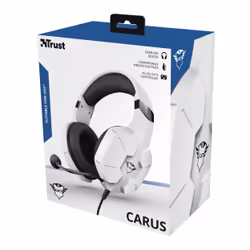 Trust GXT 323W Carus Auricolare Cablato A Padiglione Gaming Bianco - Vista aggiuntiva 7