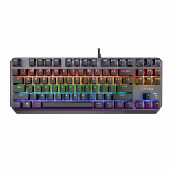 Trust GXT 834 Callaz tastiera Gaming USB QWERTY Inglese Nero