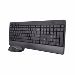 Trust Trezo, Full-size (100%), Wireless, RF Wireless, Nero, Mouse incluso
