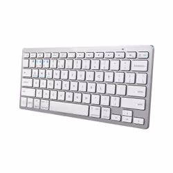 Trust 24651, 75%, Wireless, Bluetooth, Tasto con meccanismo a forbici, QWERTY, Argento
