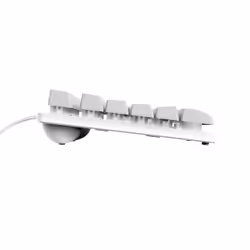 Trust GXT 833W Thado tastiera Gaming USB QWERTY Spagnolo Bianco