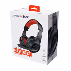 Trust 24785 cuffia e auricolare Cuffie Cablato A Padiglione Gaming Nero, Rosso - Vista aggiuntiva 6
