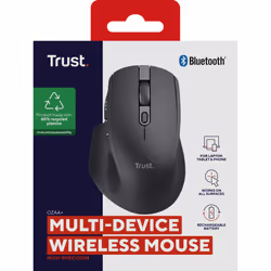 Trust Ozaa+ mouse Ufficio Mano destra RF senza fili + Bluetooth Ottico 3200 DPI - Vista aggiuntiva 8