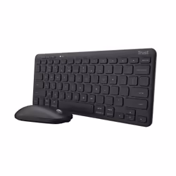 Trust Lyra, Wireless, RF senza fili + Bluetooth, Tasto con meccanismo a forbici, QWERTY, Nero, Mouse incluso