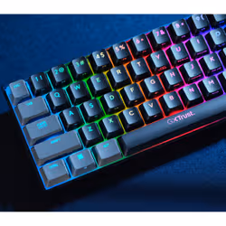 Trust GXT 867 Acira tastiera Gaming USB Francese Nero, Grigio - Vista aggiuntiva 8