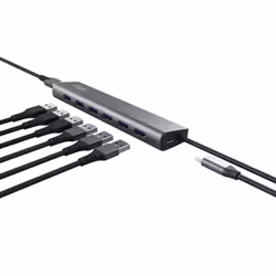 Trust Halyx USB 3.2 Gen 1 (3.1 Gen 1) Type-A 5000 Mbit/s Argento - Vista aggiuntiva 4
