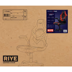 Trust GXT 703R RIYE Sedia per gaming universale Nero, Rosso - Vista aggiuntiva 7