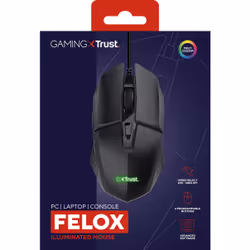 Trust GXT 109 Felox mouse Gaming Mano destra USB tipo A Ottico 6400 DPI - Vista aggiuntiva 7