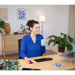 Trust Lyra tastiera Ufficio USB + RF Wireless + Bluetooth QWERTY Spagnolo Nero - Vista aggiuntiva 5
