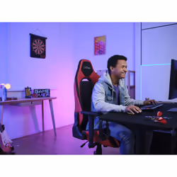 Trust GXT 714 RUYA Sedia per gaming universale Nero, Rosso - Vista aggiuntiva 8