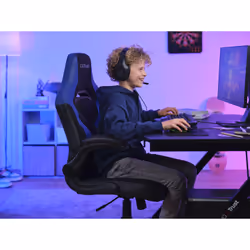 Trust GXT 703B RIYE Sedia per gaming universale Nero, Blu - Vista aggiuntiva 8