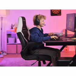Trust GXT 703W RIYE Sedia per gaming universale Nero, Bianco - Vista aggiuntiva 8