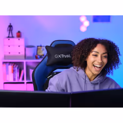 Trust GXT 714 RUYA Sedia per gaming universale Nero, Blu - Vista aggiuntiva 8