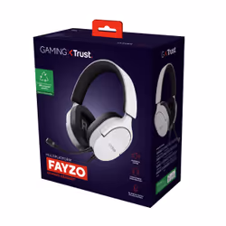 Trust GXT 489W FAYZO Auricolare Cablato A Padiglione Gaming Nero, Bianco - Vista aggiuntiva 7