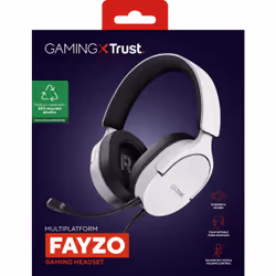 Trust GXT 489W FAYZO Auricolare Cablato A Padiglione Gaming Nero, Bianco - Vista aggiuntiva 8