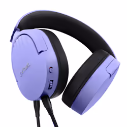 Trust GXT 489P FAYZO Auricolare Cablato A Padiglione Gaming Nero, Viola - Vista aggiuntiva 4