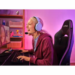 Trust GXT 489P FAYZO Auricolare Cablato A Padiglione Gaming Nero, Viola - Vista aggiuntiva 8