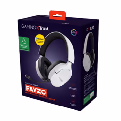 Trust GXT 491W FAYZO Auricolare Con cavo e senza cavo A Padiglione Gaming USB tipo-C Bluetooth Nero, Bianco - Vista aggiuntiva 8