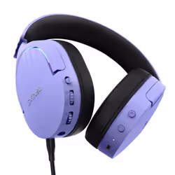 Trust GXT 491P FAYZO Auricolare Con cavo e senza cavo A Padiglione Gaming USB tipo A Bluetooth Nero, Viola - Vista aggiuntiva 4