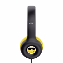 Trust Nouna Auricolare Cablato A Padiglione Musica e Chiamate Nero, Giallo - Vista aggiuntiva 6