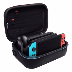 Trust GXT 1247 Custodia rigida Nintendo Nero, Blu, Rosso