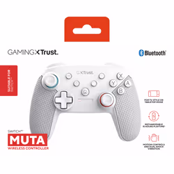 Trust GXT 1246W MUTA Bianco Bluetooth Gamepad Nintendo Switch, Nintendo Switch Lite - Vista aggiuntiva 4
