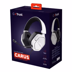 Trust GXT492W Carus Auricolare Cablato A Padiglione Gaming Bianco - Vista aggiuntiva 8