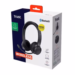 Trust Ayda Auricolare Con cavo e senza cavo A Padiglione Musica e Chiamate USB tipo-C Bluetooth Nero - Vista aggiuntiva 7