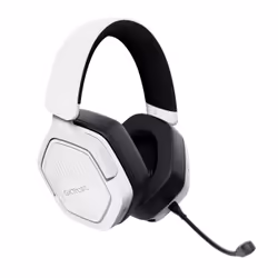 Trust GXT 493W Carus Auricolare Con cavo e senza cavo A Padiglione, Casco Gaming USB Type-C / USB Type-A Bluetooth Bianco