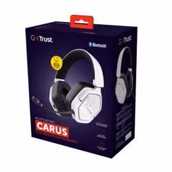 Trust GXT 493W Carus Auricolare Con cavo e senza cavo A Padiglione, Casco Gaming USB Type-C / USB Type-A Bluetooth Bianco - Vista aggiuntiva 8