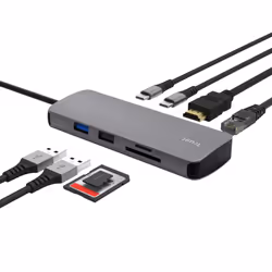 Trust 25672 hub di interfaccia USB tipo-C Grigio - Vista aggiuntiva 2