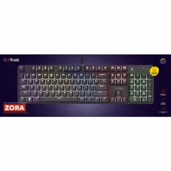 Trust GXT 871 Zora tastiera Gaming USB Tedesco Nero - Vista aggiuntiva 2
