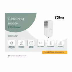 Qlima P 3020 condizionatore portatile 64 dB Bianco - Vista aggiuntiva 2