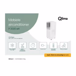 Qlima P 3020 condizionatore portatile 64 dB Bianco - Vista aggiuntiva 4