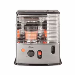 Stufa combustibile R7227STC-2 - liquido con stoppino-2,7Kw-grigio Qlima R 7227 S -TC-2 è una stufa a batteria e funziona senz ...